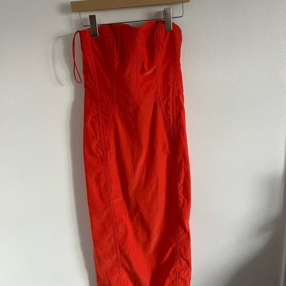 Veronica Beard Orange Body Con Dress, size 6 - Picture 2 of 5